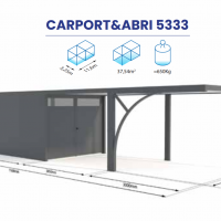 CARPORT & ABRI avec dégagement 5333