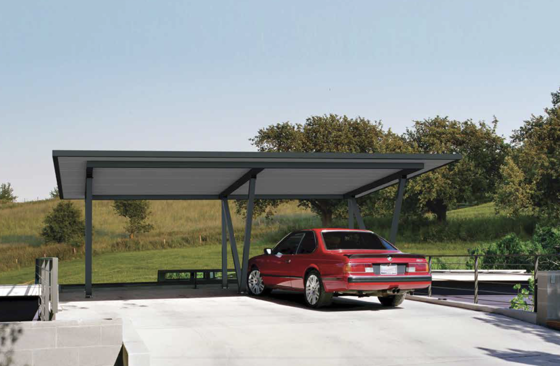 Carport acier double