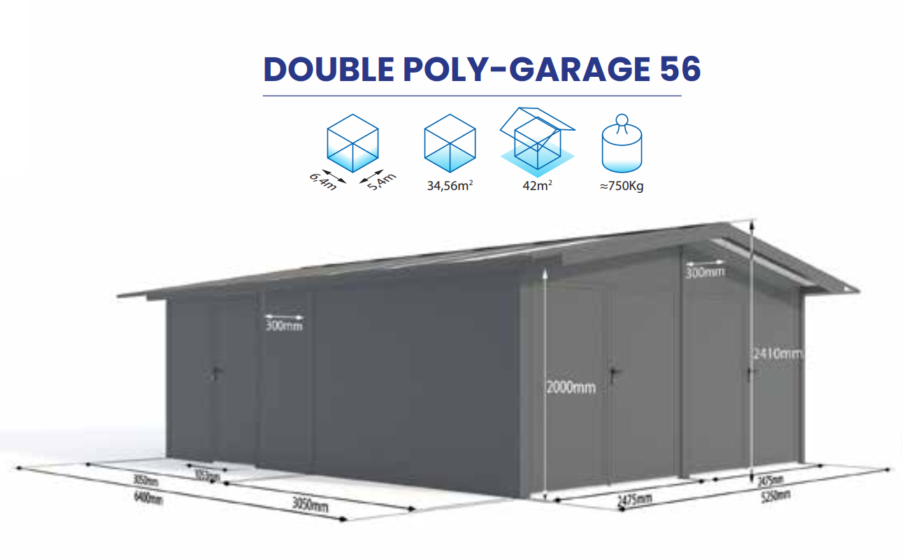 DOUBLE POLY-GARAGE 56