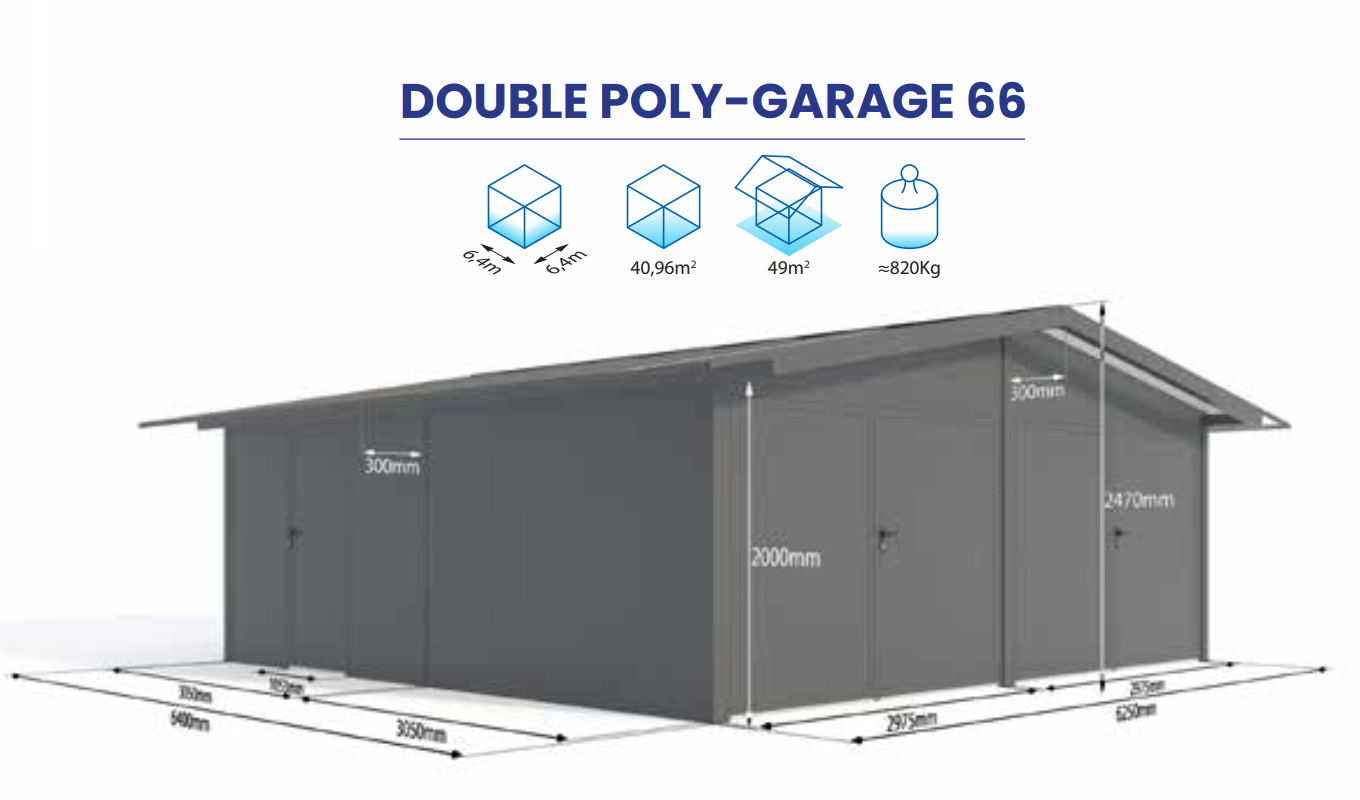 DOUBLE POLY-GARAGE 66